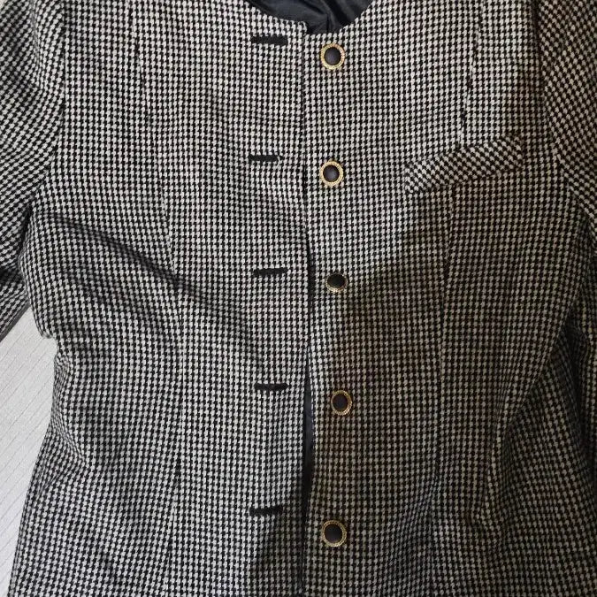 [BUNJANG] Vintage Check Pattern Two-Piece Suit (Size 66) / 체크 패턴 빈티지 투피스 정장(66)
