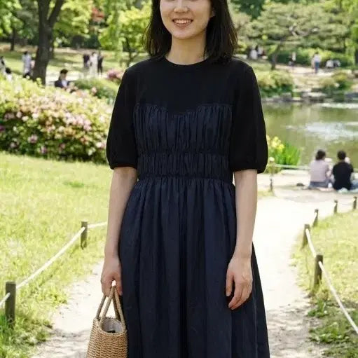 [BUNJANG] Ballsey Tomorrowland Cotton Blend Taffeta Maxi Dress / [S급/정품] Ballsey 투모로우랜드 롱 원피스  (36)