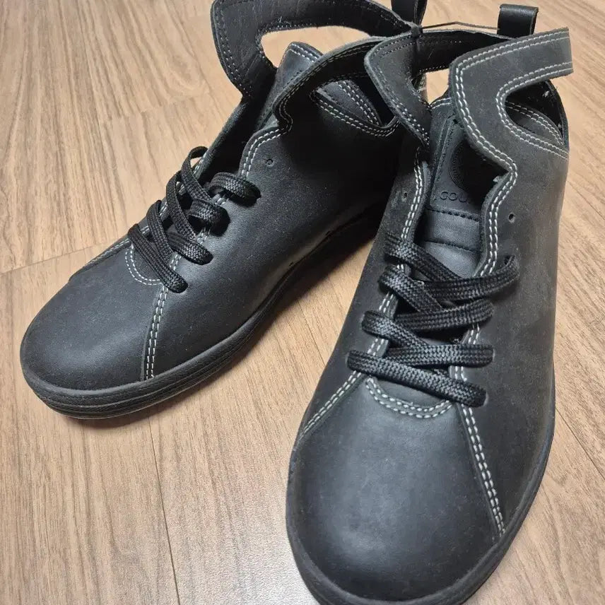 [BUNJANG] GOURMET NFN Leather Mid-Top Sneakers / GOURMET NFN 레더 미드탑 스니커즈 260