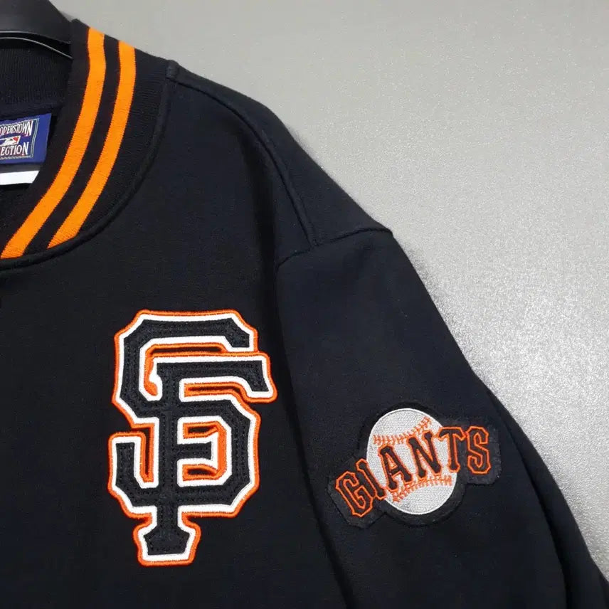 [BUNJANG] Cooperstown 90s MLB San Francisco Cotton Sweat Varsity Jacket L / L) 쿠퍼스타운 90s MLB 샌프란시스코 코튼 스웻 바시티 자켓