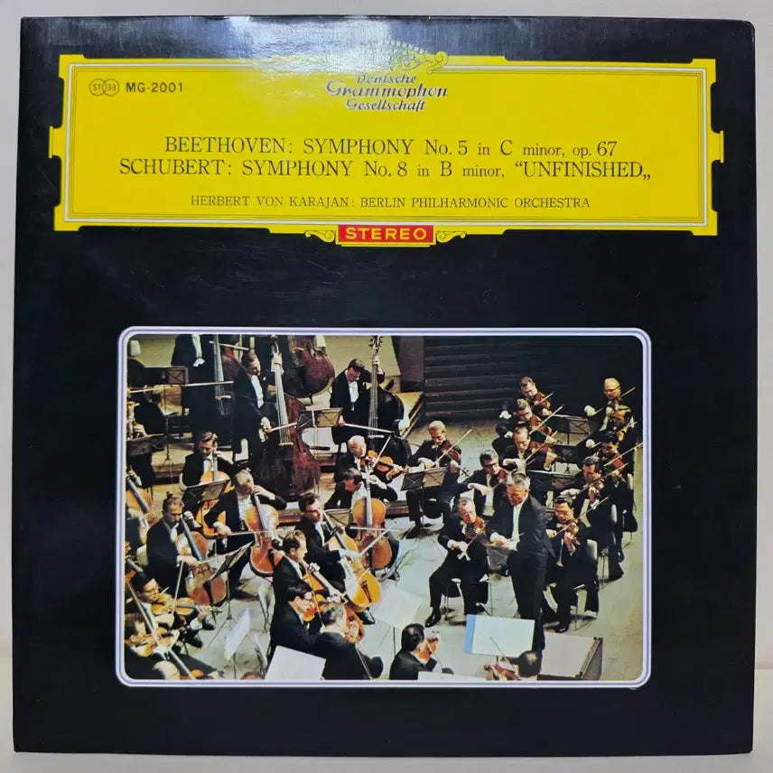 [BUNJANG] Herbert von Karajan &amp; Berliner Philharmoniker Beethoven Symphony No. 5 &amp; Schubert Symphony No. 8 "Unfinished" LP / 베토벤 교향곡 5번"운명"&amp; 슈베르트 "미완성",카라얀,베를린필 LP