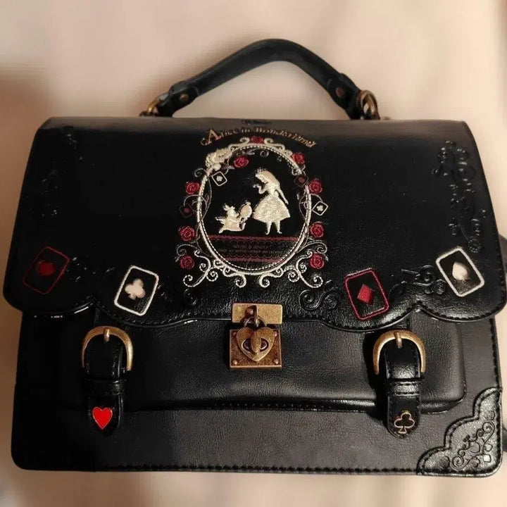 [BUNJANG] Axes Femme Alice Disney Vintage Backpack / axes femme 액시즈팜 앨리스 고전 가방 디즈니 빈티지 백팩 고딕