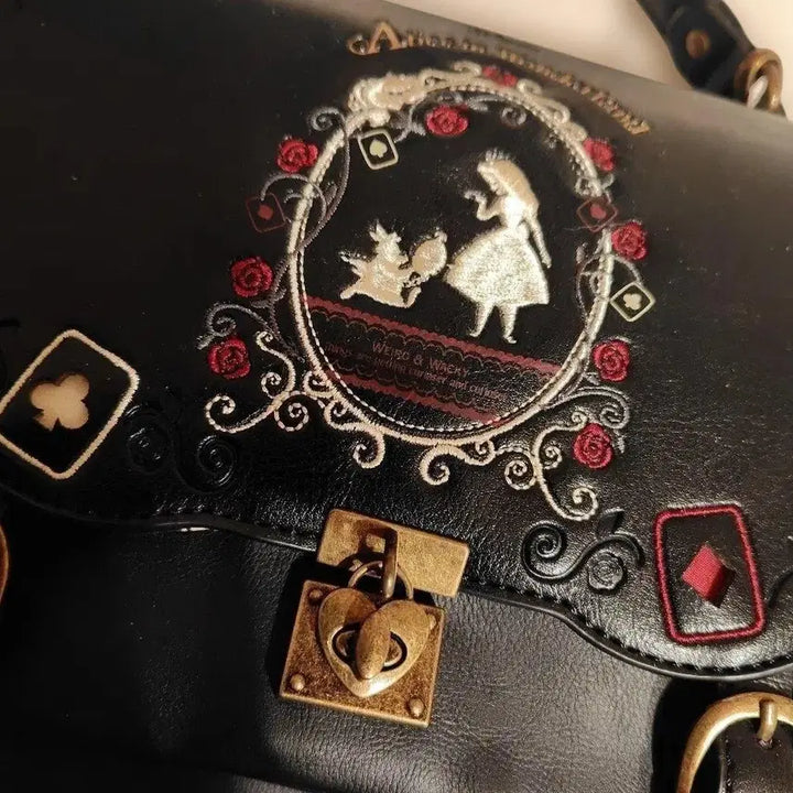 [BUNJANG] Axes Femme Alice Disney Vintage Backpack / axes femme 액시즈팜 앨리스 고전 가방 디즈니 빈티지 백팩 고딕
