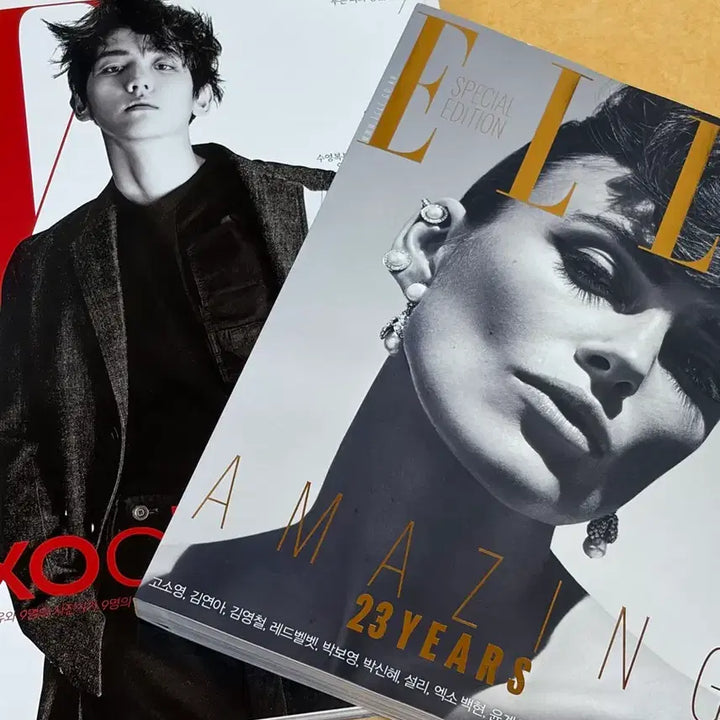 [BUNJANG] Baekhyun Elle + W Magazine Bundle Set / 백현 엘르+W 화보집