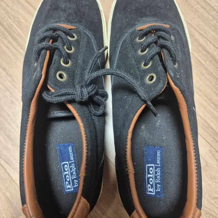 [BUNJANG] Polo Black Suede Sneakers 260 / 폴로 블랙 스니커즈 260