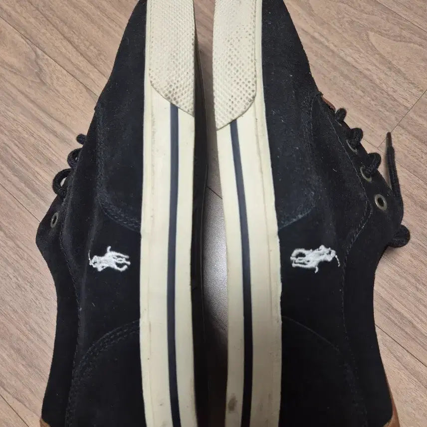 [BUNJANG] Polo Black Suede Sneakers 260 / 폴로 블랙 스니커즈 260