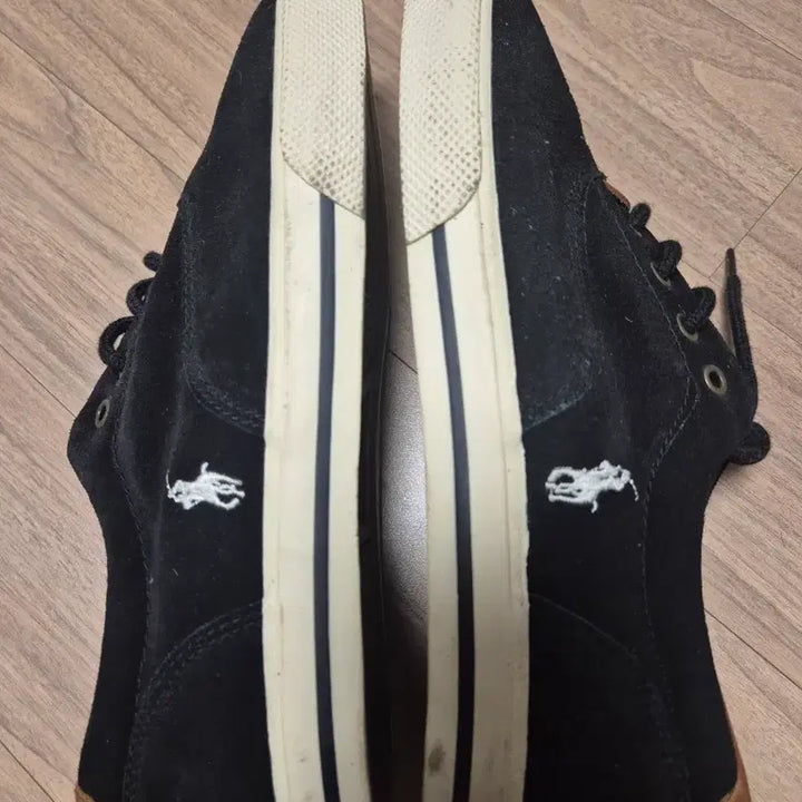 [BUNJANG] Polo Black Suede Sneakers 260 / 폴로 블랙 스니커즈 260