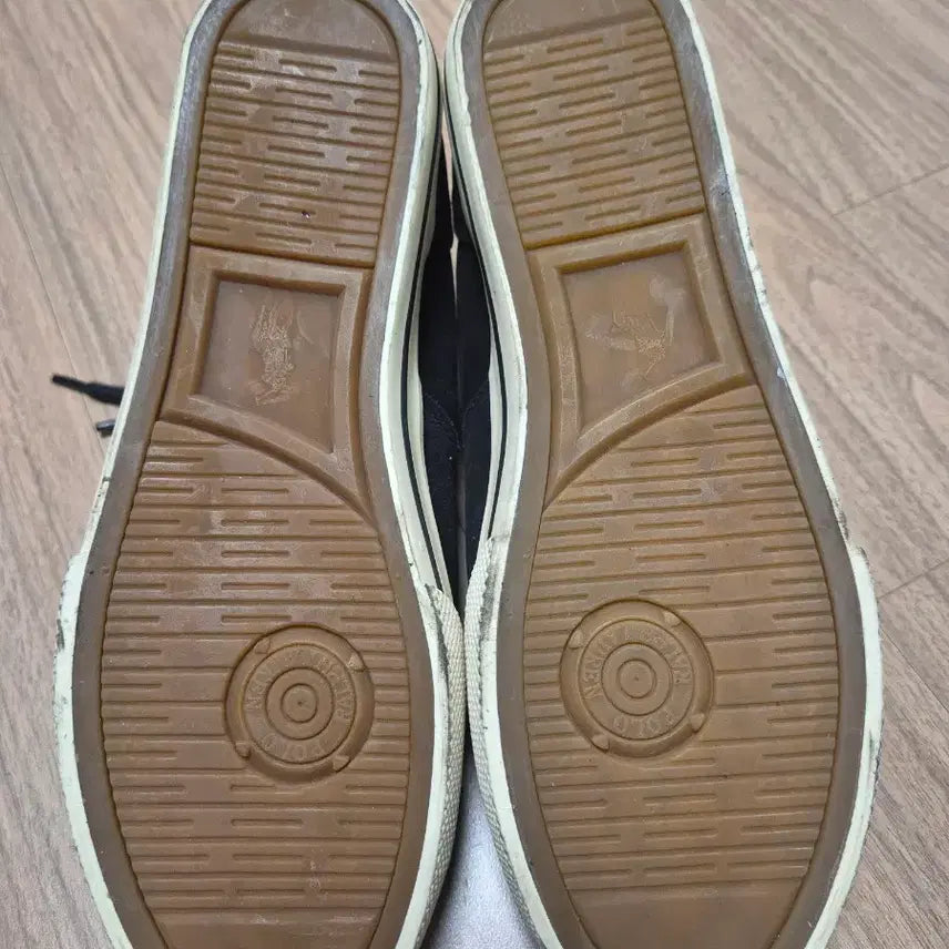 [BUNJANG] Polo Black Suede Sneakers 260 / 폴로 블랙 스니커즈 260