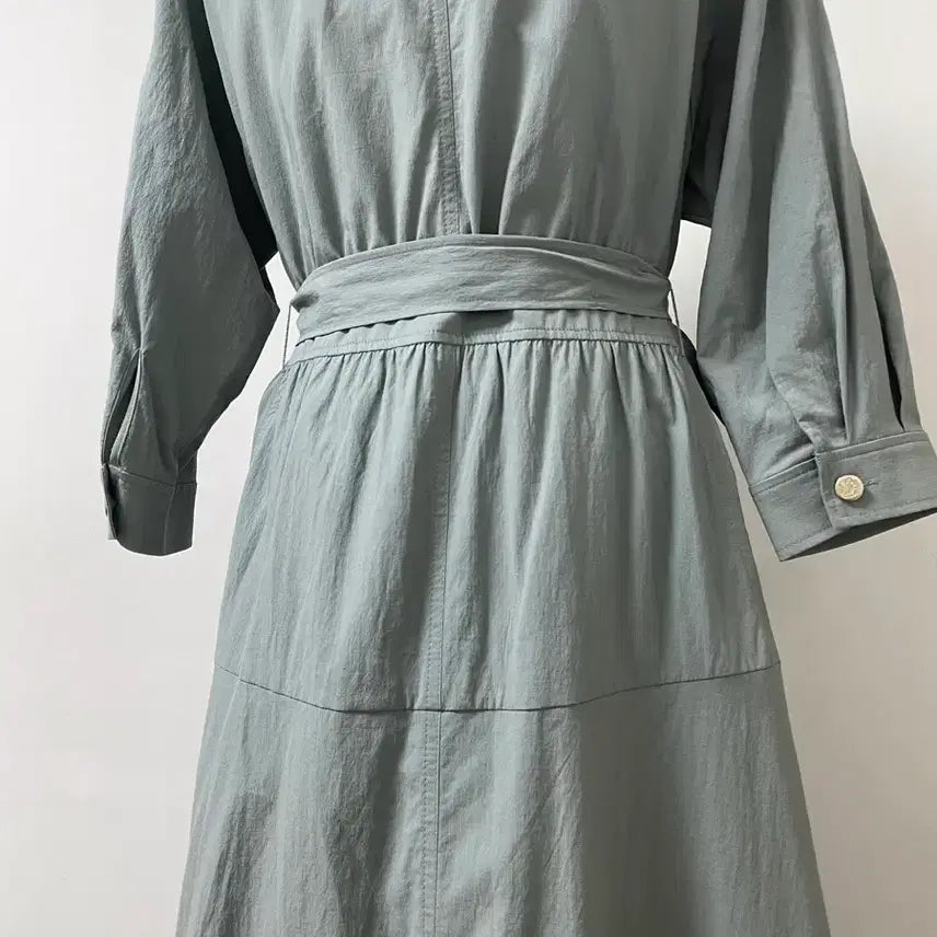 [SOLD OUT] CC콜렉트 바스락 셔츠 벨트 롱 원피스