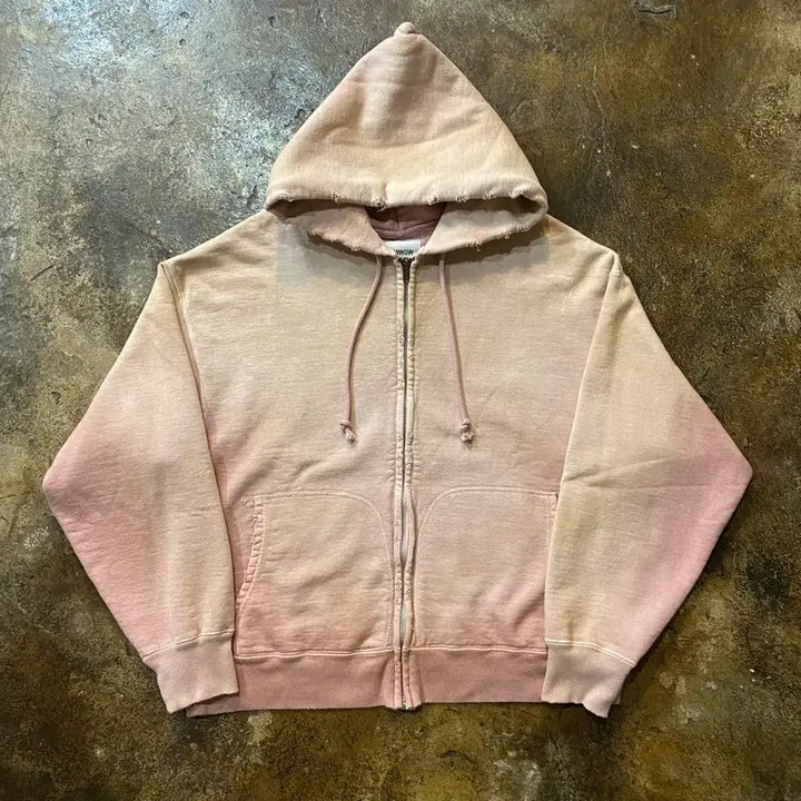 [BUNJANG] Bawwow Damage Aging Hoodie Zip-up / (S) 바우와우 데미지 에이징 후드집업