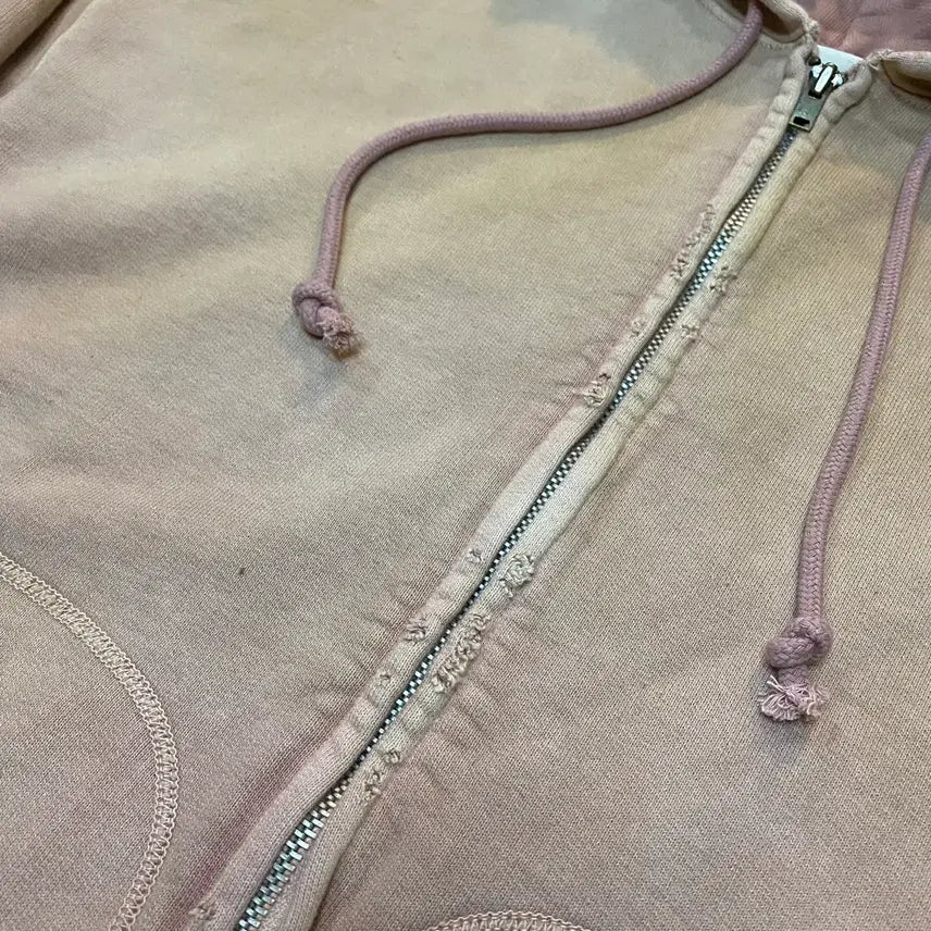[BUNJANG] Bawwow Damage Aging Hoodie Zip-up / (S) 바우와우 데미지 에이징 후드집업