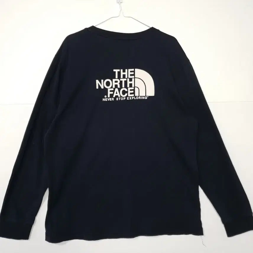 [BUNJANG] The North Face Black Long Sleeve T-Shirt / 노스페이스 검정색 긴팔 티셔츠 슬리브 ㅡ0117