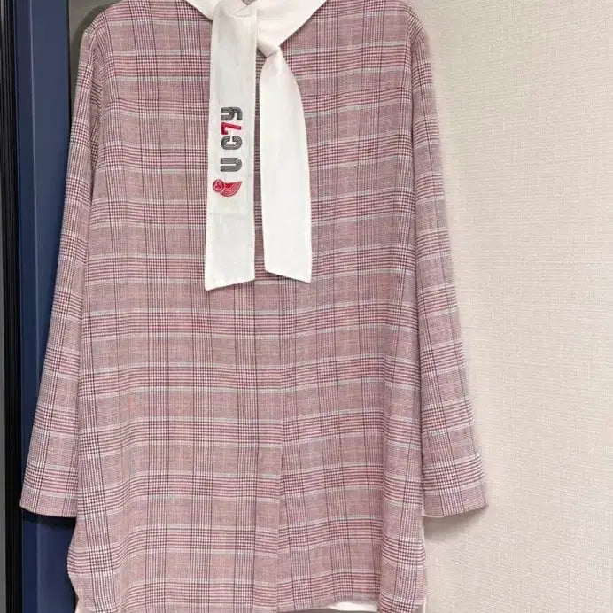 [SOLD OUT] 럭키슈에뜨 여성 체크 배색 린넨 자켓 36 (55-66)