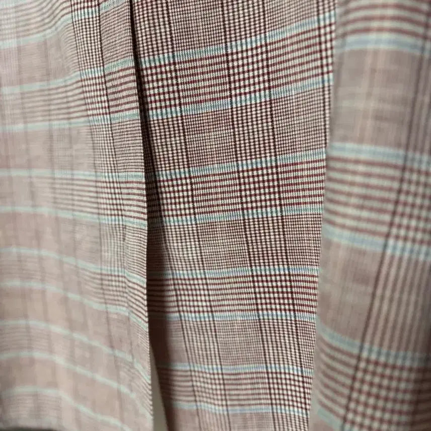 [SOLD OUT] 럭키슈에뜨 여성 체크 배색 린넨 자켓 36 (55-66)