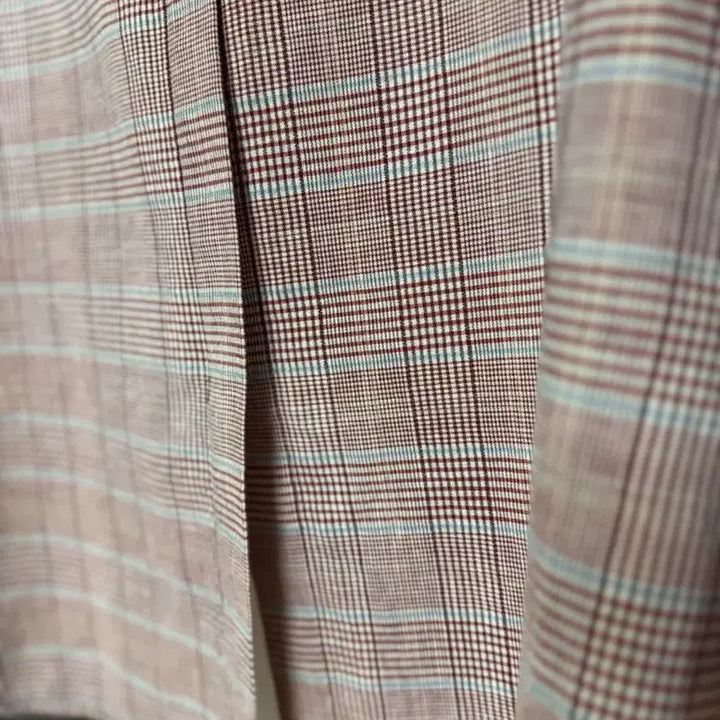 [SOLD OUT] 럭키슈에뜨 여성 체크 배색 린넨 자켓 36 (55-66)