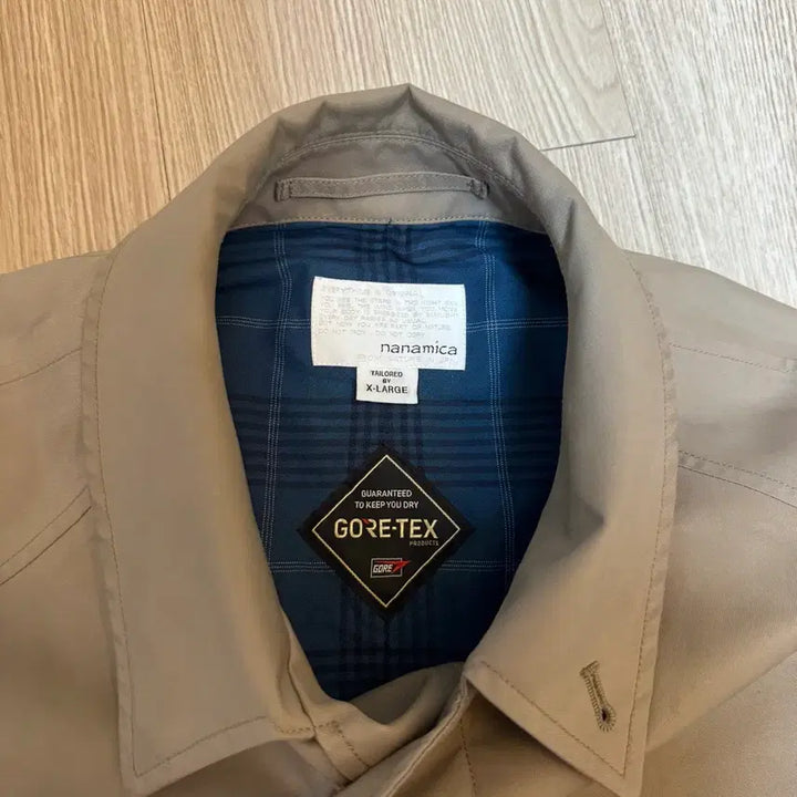 [BUNJANG] Nanamica Balmacaan Gore-Tex Beige Jacket / 나나미카 발마칸 고어텍스 베이지 XL