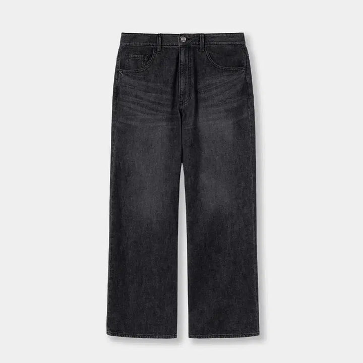 [SOLD OUT] [48] 26SS 솔리드옴므 블랙 와이드 플레어 데님 팬츠