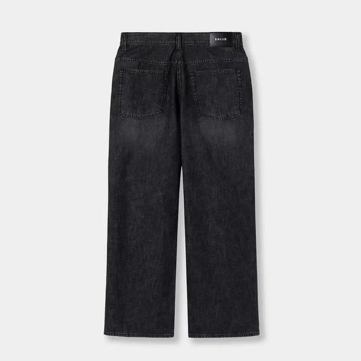 [SOLD OUT] [48] 26SS 솔리드옴므 블랙 와이드 플레어 데님 팬츠