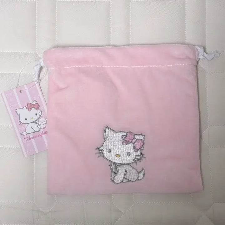 [BUNJANG] Sanrio Charmy Kitty Drawstring Pouch / 산리오 챠미키티 복조리 복주머니 조리개 파우치