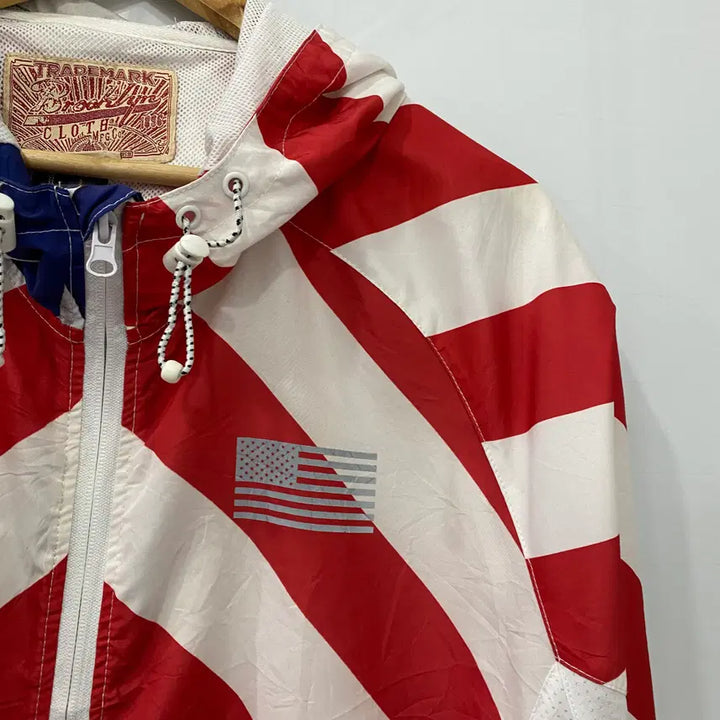 [BUNJANG] USA Trademark American Flag Windbreaker (XL) / 577. 트레이드마크 USA 성조기 바람막이(XL)