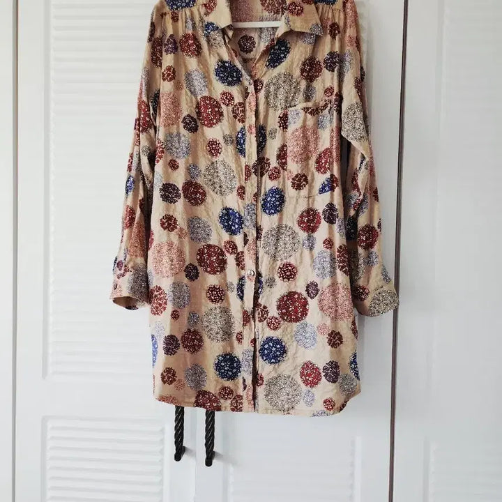 [BUNJANG] Patterned Long Shirt / 패턴 롱 셔츠