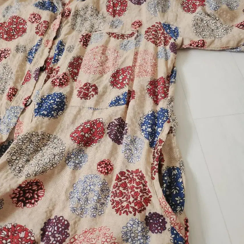 [BUNJANG] Patterned Long Shirt / 패턴 롱 셔츠