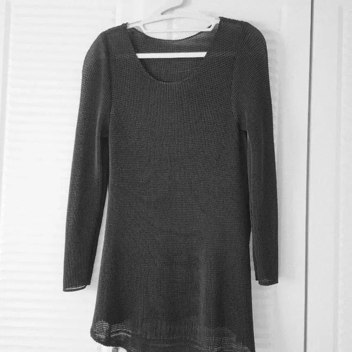 [BUNJANG] Join Us Black Textured Long Sleeve Dress Size 55 / 조이너스 블랙 텍스처 롱슬리브  55