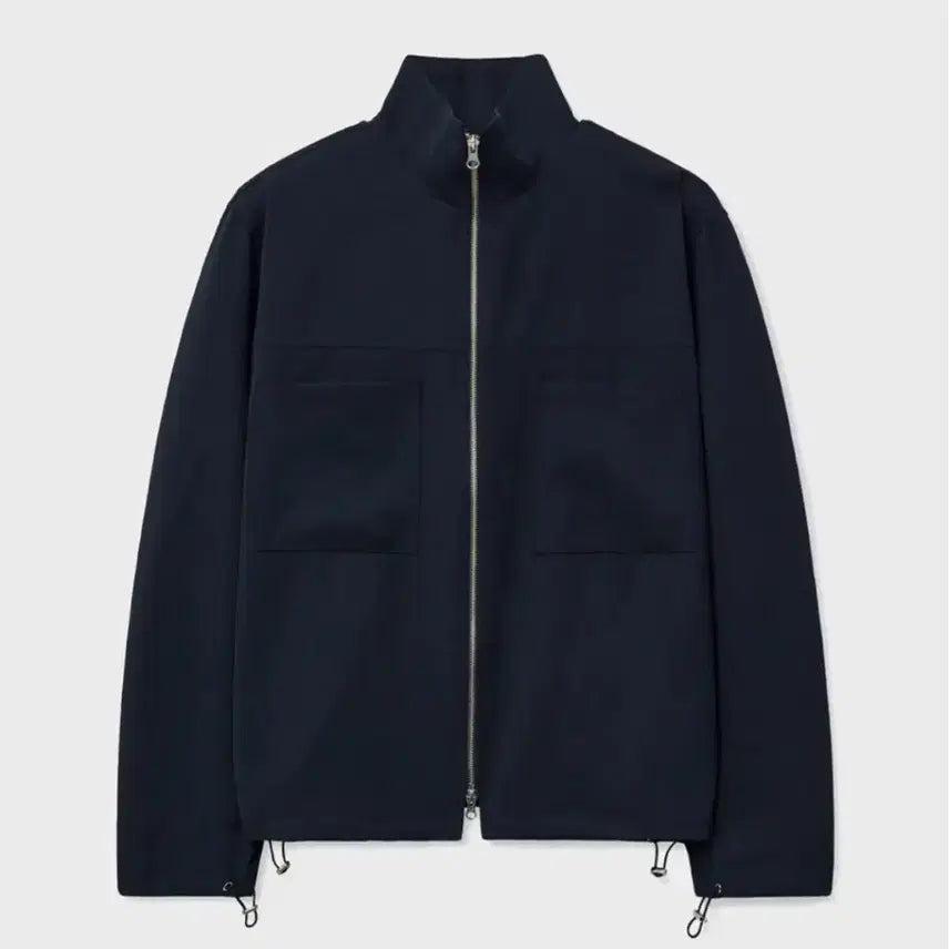 [BUNJANG] Noun Shirring Zip Up Jacket (Navy) / [2] 노운 셔링 집업 자켓(네이비) 새상품