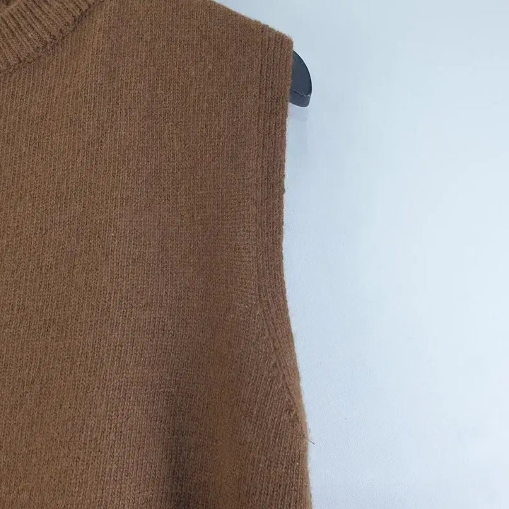 [BUNJANG] FREE Brown Knit Vest / 여FREE 니트 조끼 브라운 M6232