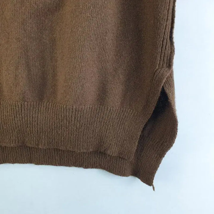 [BUNJANG] FREE Brown Knit Vest / 여FREE 니트 조끼 브라운 M6232