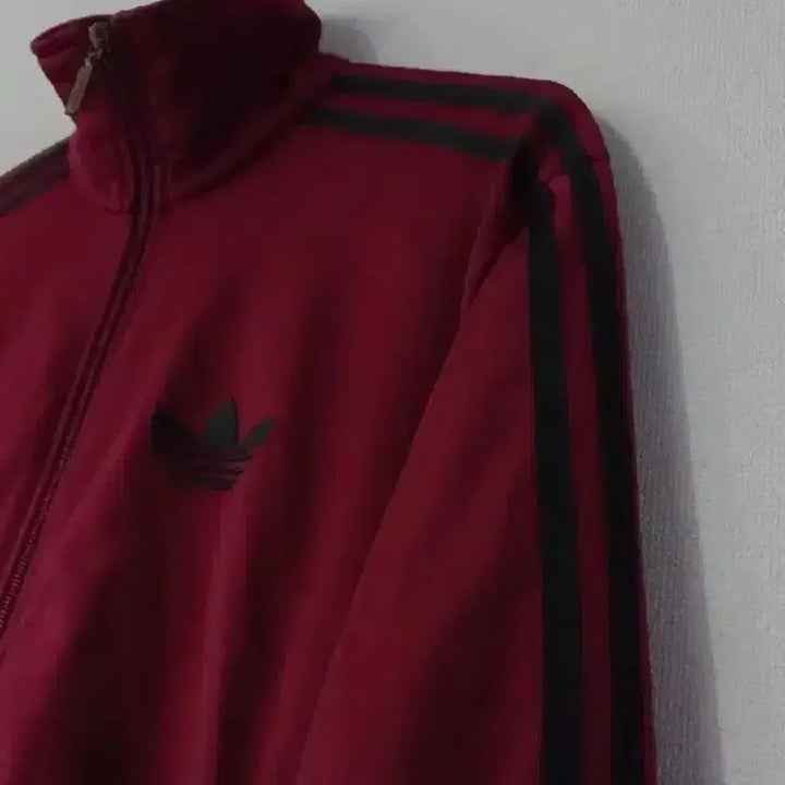 [BUNJANG] Adidas Firebird Burgundy Black Track Top Jersey / 아디다스 희귀 파이어버드 버건디 블랙 트랙탑 저지 져지집업 90~95