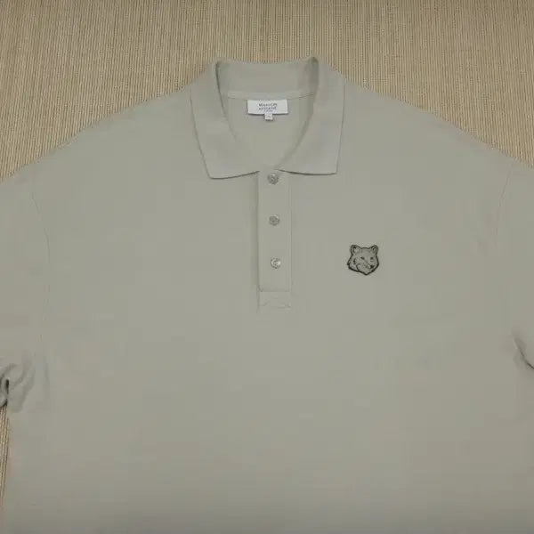 [SOLD OUT] (115-120) 메종 키츠네 남성 폭스헤드 폴로 티셔츠