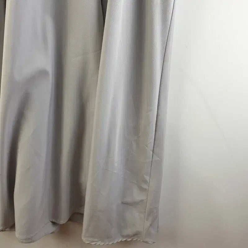 [BUNJANG] FREE Gray Long Shirt Dress / 여FREE 셔츠 카라 롱 원피스 그레이 M6229