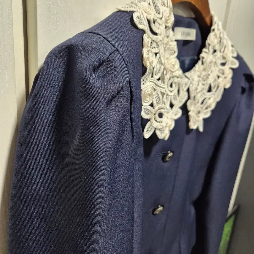 [SOLD OUT] (타임세일)JPN. J.T JAZZ 레이스 카라 스커트 셋업