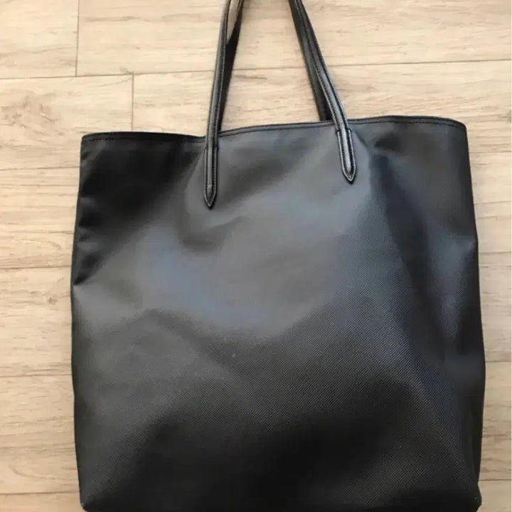 [BUNJANG] Lacoste Black Shopper Shoulder Bag / 라코스테 블랙 쇼퍼숄더백