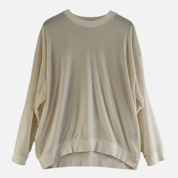 [BUNJANG] 랩 Ivory Raglan Sleeve Sweatshirt / 랩 여M 아이보리 맨투맨 M6233