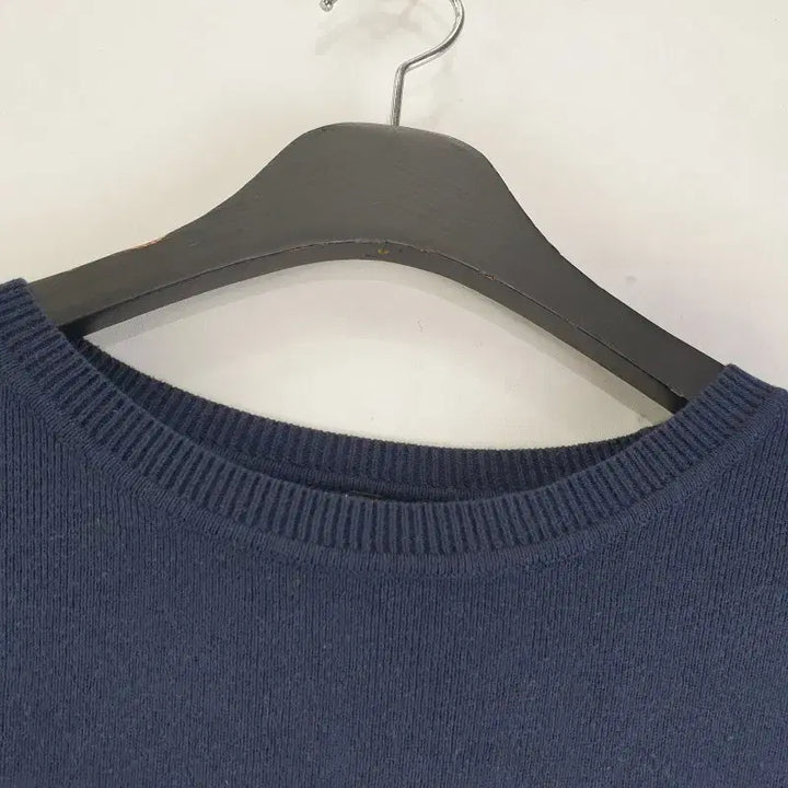 [BUNJANG] Generic Navy Knit Sweater / 여85 네이비 배색 니트 M6230