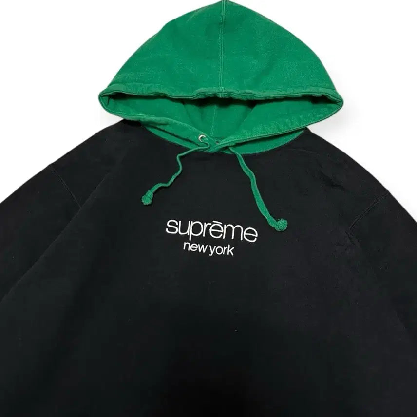 [BUNJANG] Supreme New York Two-Tone Hoodie / 슈프림 뉴욕 투톤 후드티