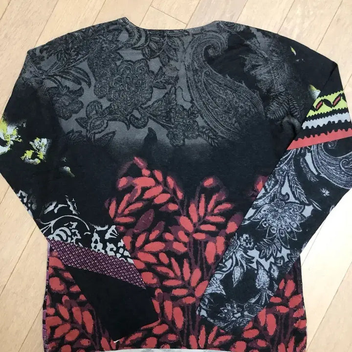[BUNJANG] ETRO Milano Pattern Knit Long Sleeve Shirt / ETRO  밀라노 패턴 니트~에트로 ~상태굿~여성긴팔타셔츠