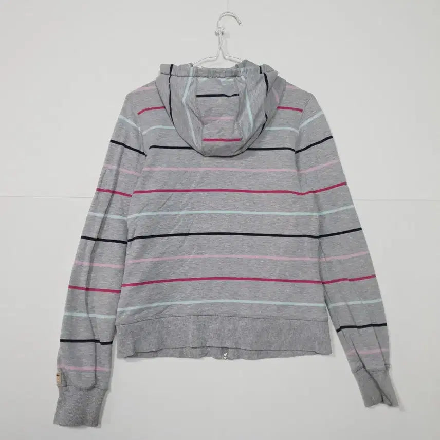 [BUNJANG] Adidas Striped Hoodie Grey / 아디다스 스트라이프 후드집업 그레이 ㅡ0123