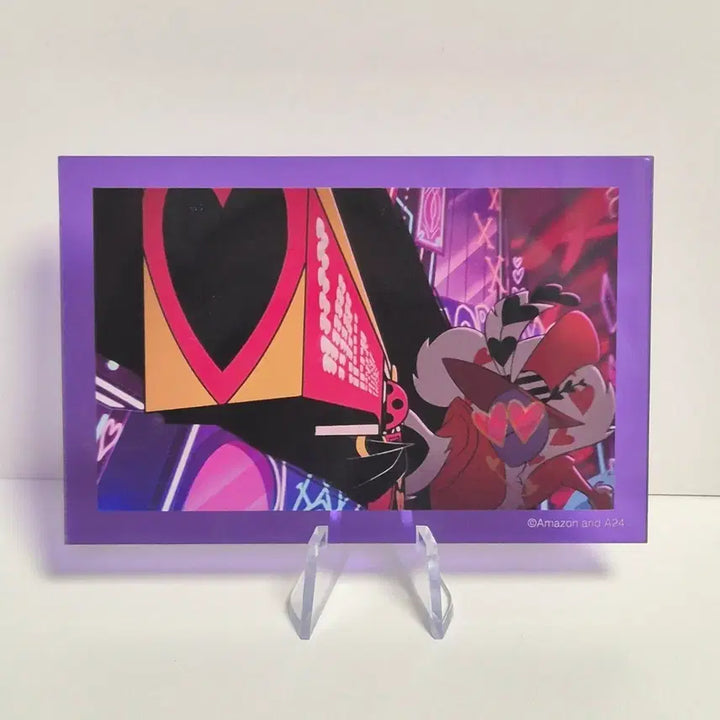 [BUNJANG] Hazbin Hotel Valentino Acrylic Card / 해즈빈호텔 스마일베이스카페 아크릴카드 발렌티노