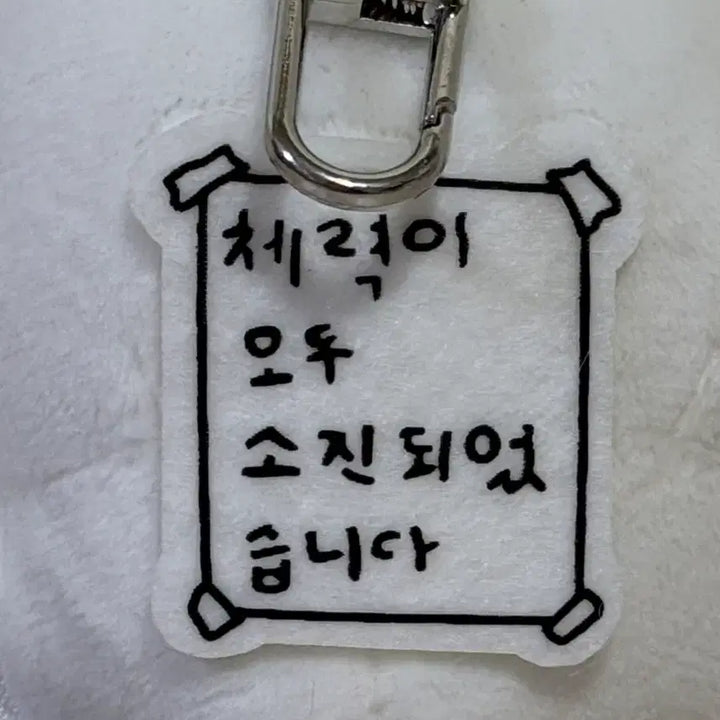[BUNJANG] Nunmeong Cat "Exhausted" Plush Keychain / 눈멍냥이 눈멍이 체력고갈 인형 키링