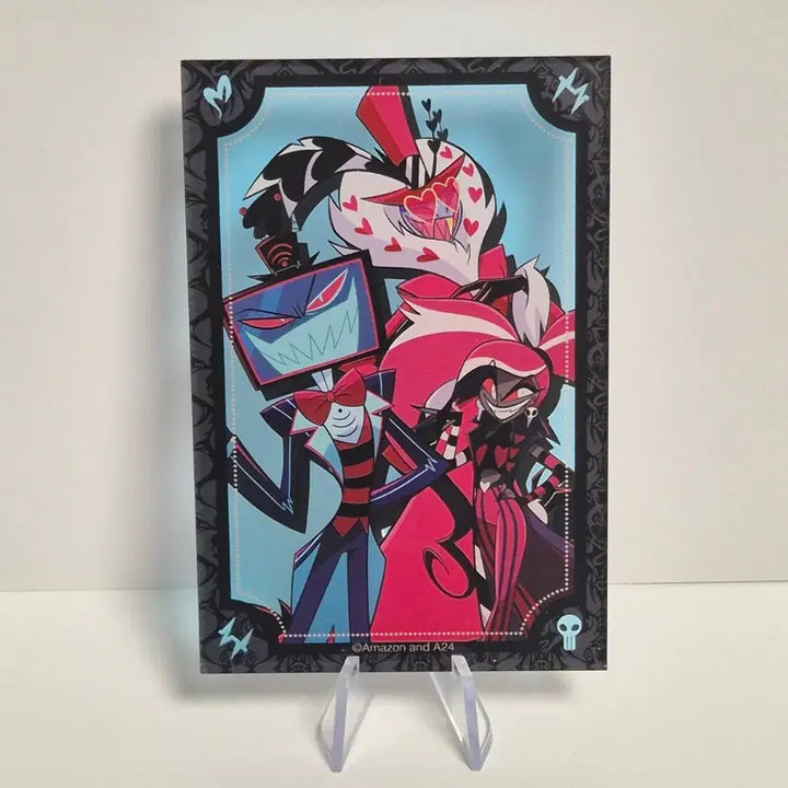 [BUNJANG] Hazbin Hotel Smile Base Cafe Acrylic Card Vees Valentino / 해즈빈호텔 스마일베이스카페 아크릴카드 Vees 복스 벨벳 발렌티노
