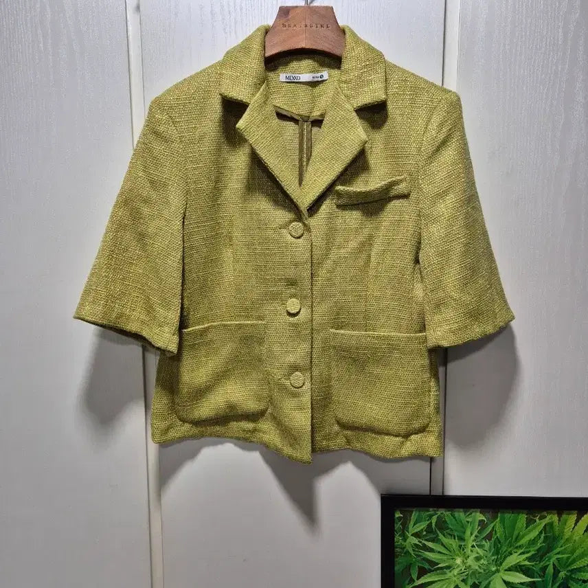 [BUNJANG] MIXXO Tweed Short Sleeve Jacket / (세일)(새상품)MIXXO 트위드 반팔 자켓
