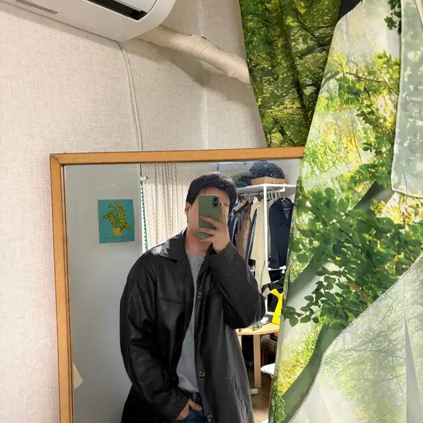 [BUNJANG] Eddie Bauer Japan Line Leather Car Coat Brown / L) 에디바우어 레더 카코트 브라운 올드갭 카코트