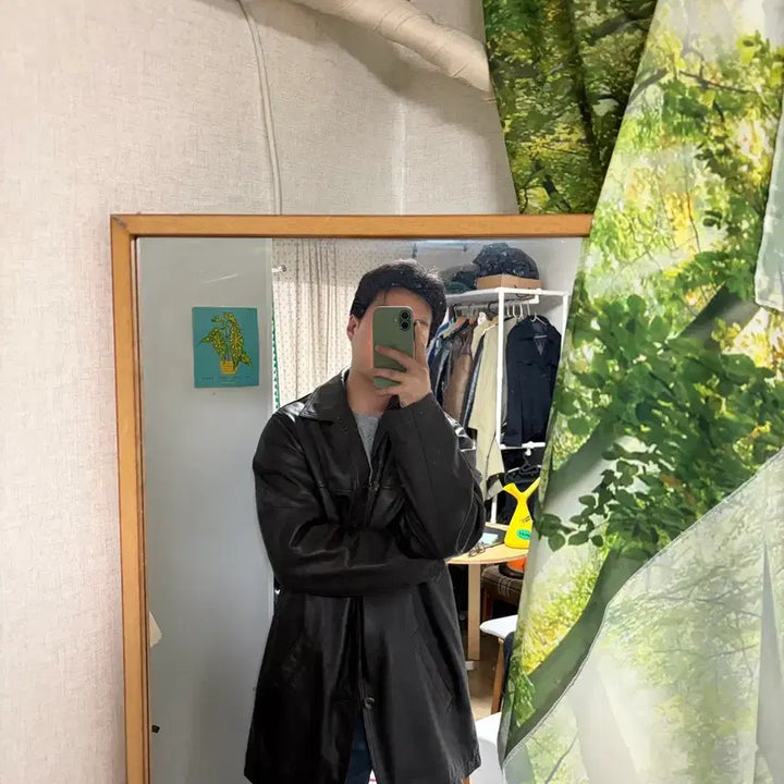 [BUNJANG] Eddie Bauer Japan Line Leather Car Coat Brown / L) 에디바우어 레더 카코트 브라운 올드갭 카코트