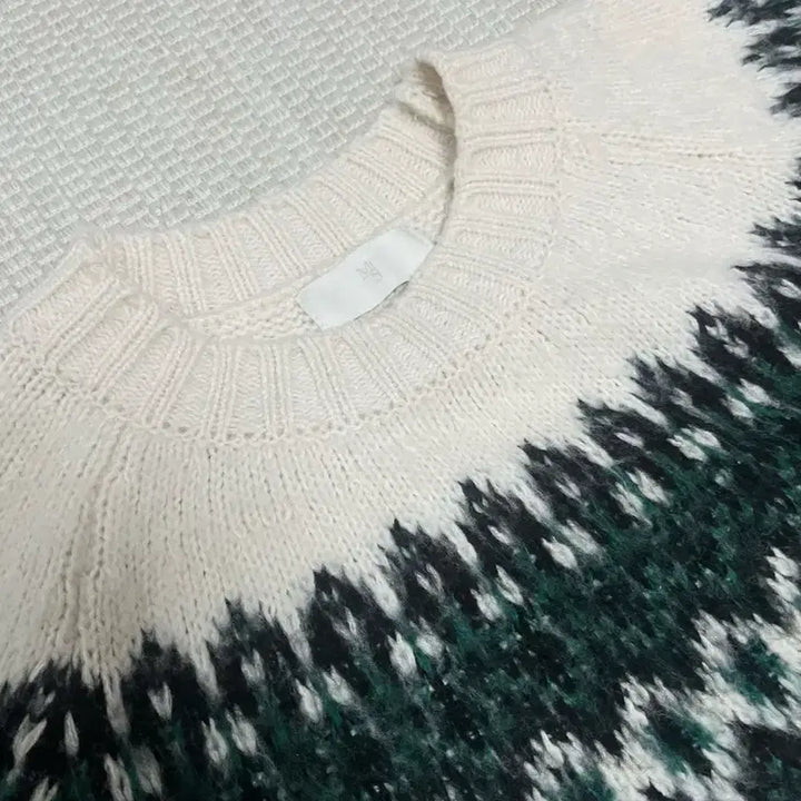 [BUNJANG] Norman Brush Nordic Knit Sweater Ivory M / 노먼 브러쉬 노르딕 니트_아이보리 M