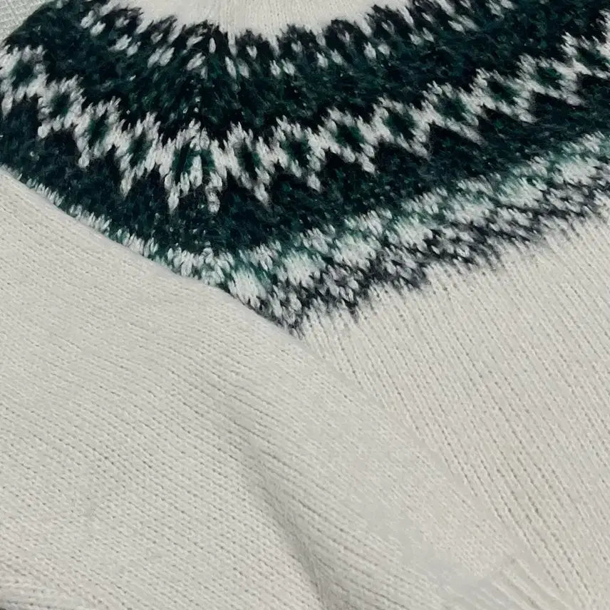 [BUNJANG] Norman Brush Nordic Knit Sweater Ivory M / 노먼 브러쉬 노르딕 니트_아이보리 M