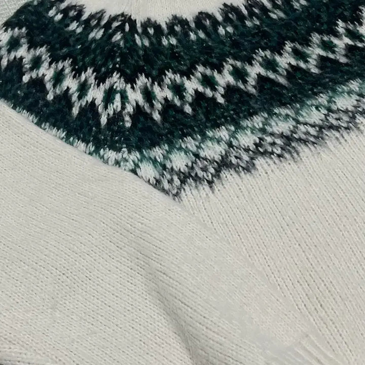 [BUNJANG] Norman Brush Nordic Knit Sweater Ivory M / 노먼 브러쉬 노르딕 니트_아이보리 M