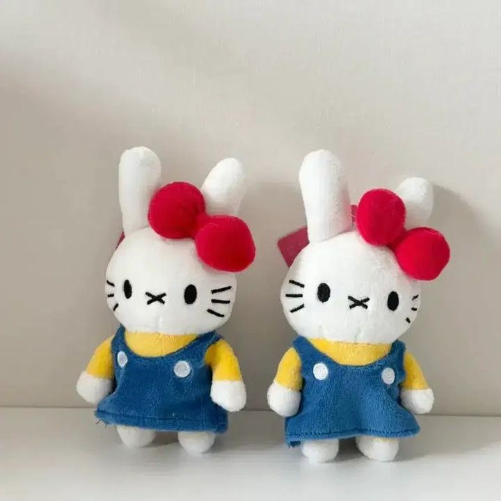 [BUNJANG] Miffy Kitty Collaboration Keyring Plush / [새상품] 미피콜라보 미피키티 키링 인형